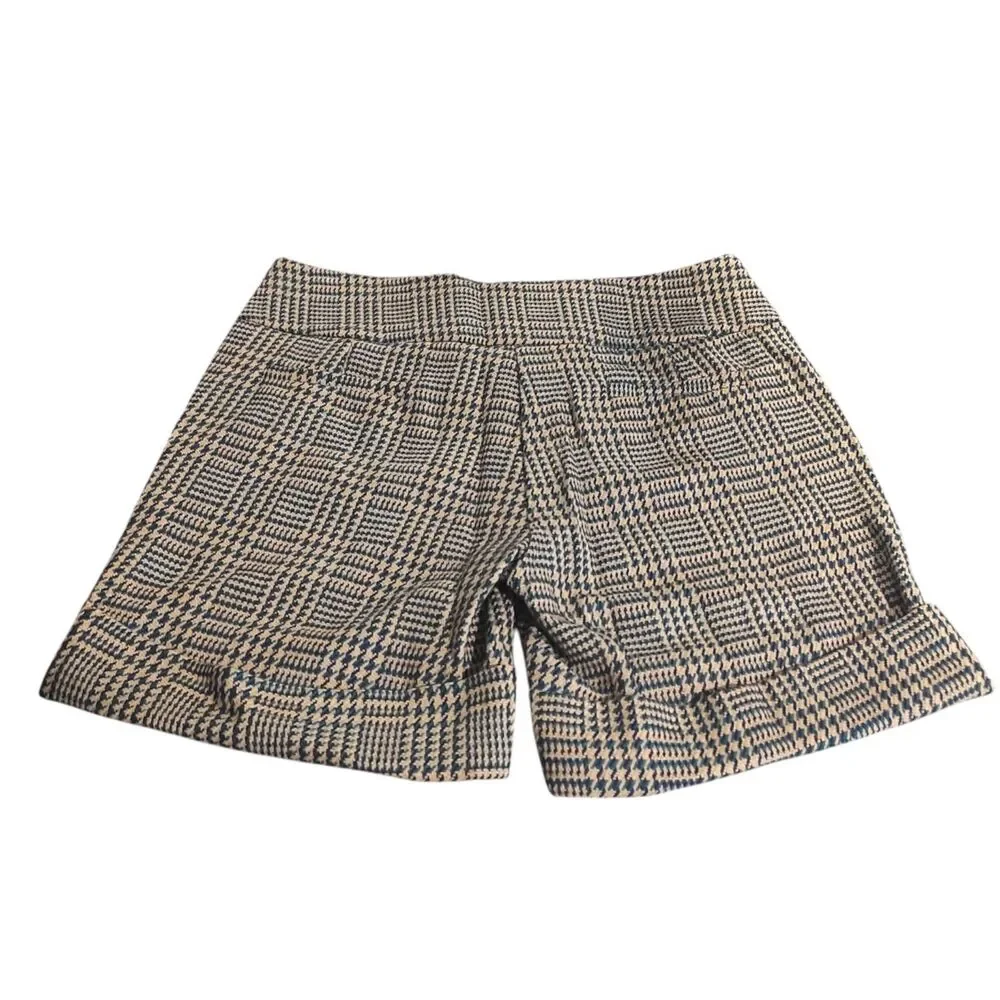 VINTAGE JUST JOHNSON PLAID WOOL SHORTS SIZE 8 SILK LINING OLD MONEY NWT - Picture 2 of 8